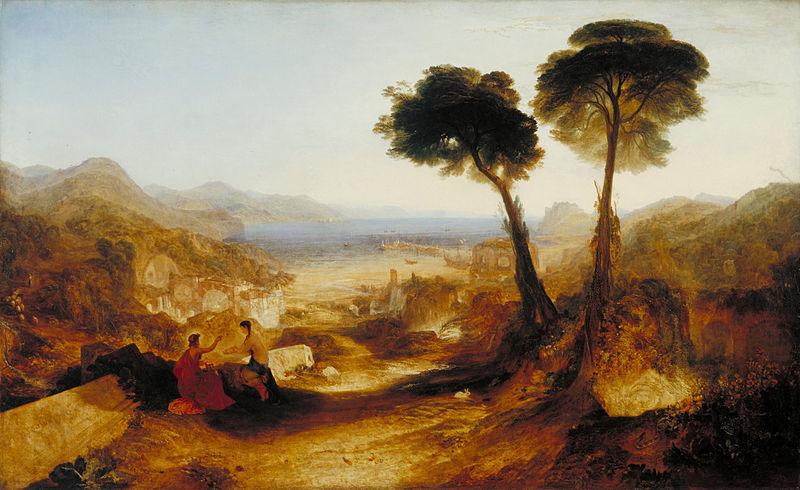 Joseph Mallord William Turner The Bay of Baiae, with Apollo and the Sibyl France oil painting art
